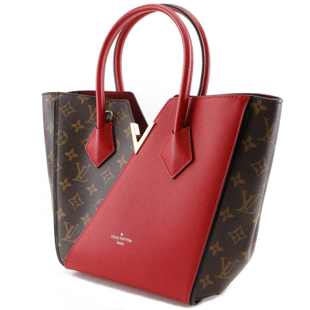 Louis Vuitton M41856 red 2WAYShoulder Kimono PM Monogram Canvas Calfskin Brown Shoulder Bag