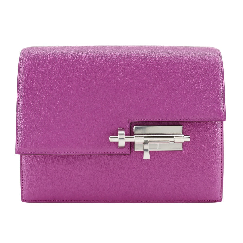 Hermes Clutch Bag Shave Pn It Veru Women Purple