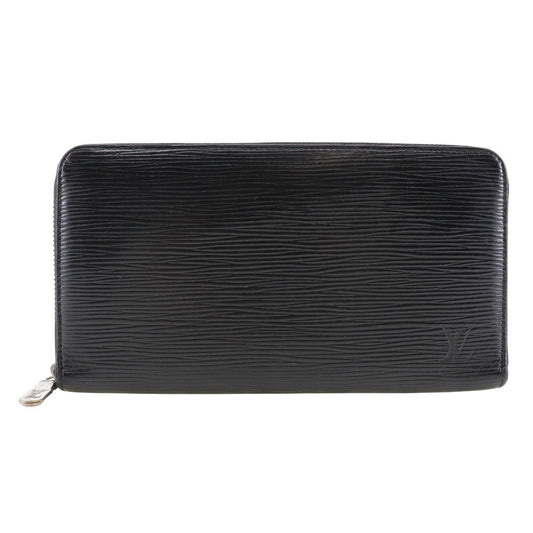 Louis Vuitton Long Purse M62643 Epi Zippy Leather Black Wallet Case