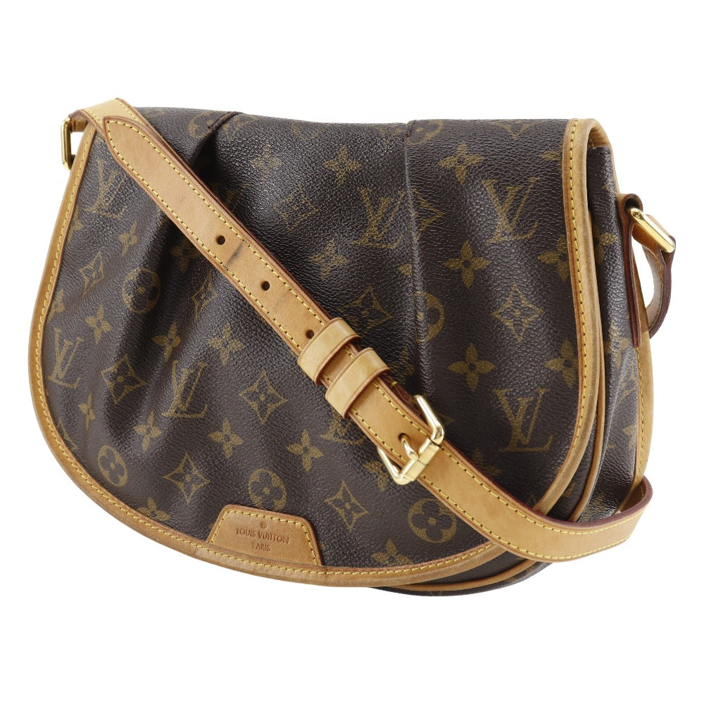Louis Vuitton M40474 Menil Montan PM Monogram Canvas Brown Shoulder Bag