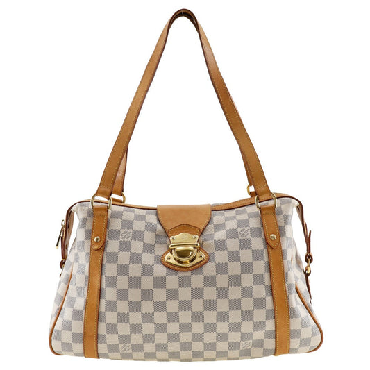 Louis Vuitton N42220 Damier Azur Stresa PM Canvas White Shoulder Bag