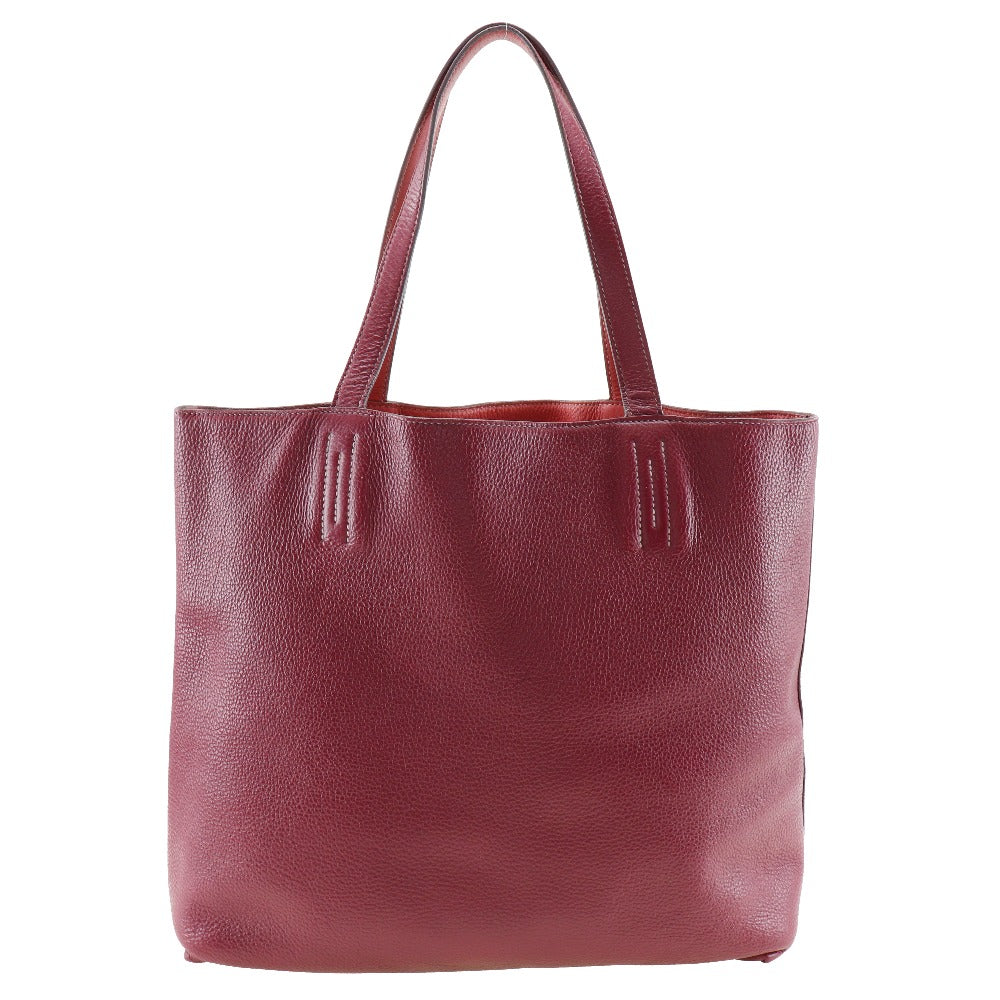 Tote Bag Taurillon Clemence Bougainvillea Reversible Doble