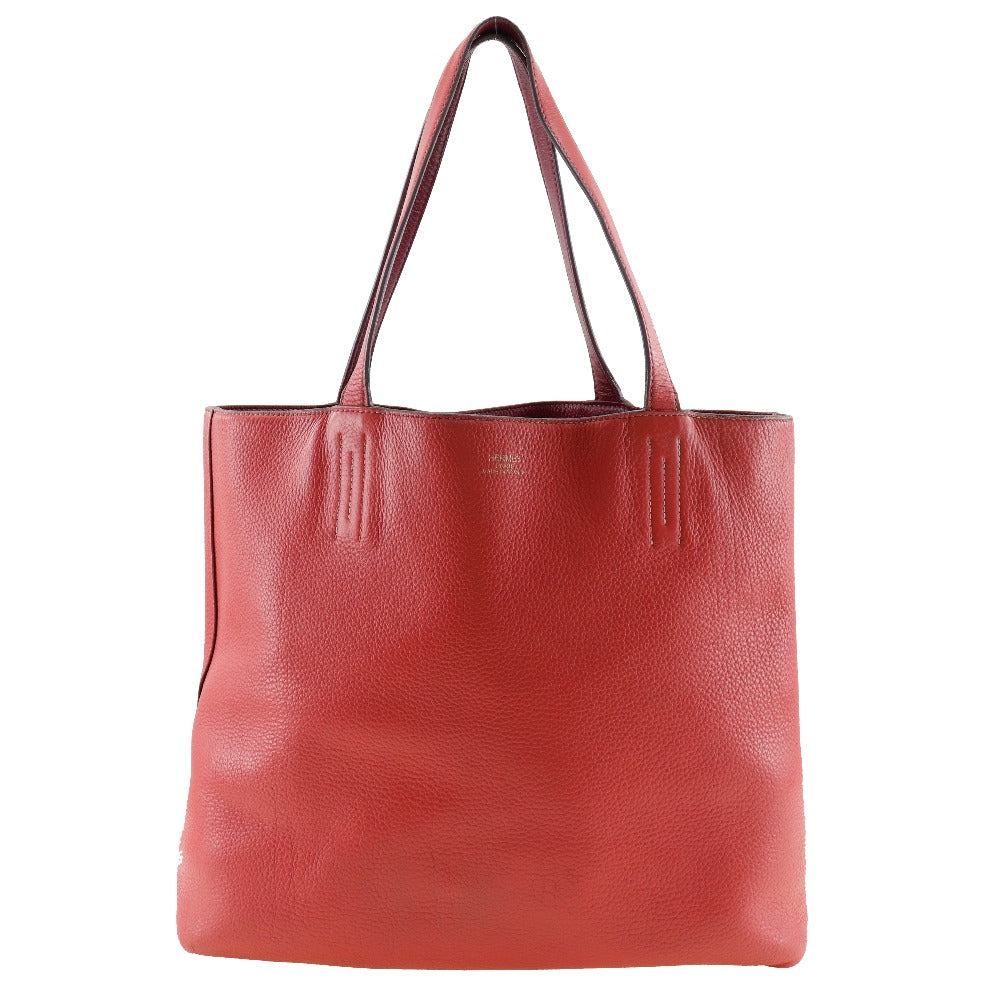 Tote Bag Taurillon Clemence Bougainvillea Reversible Doble