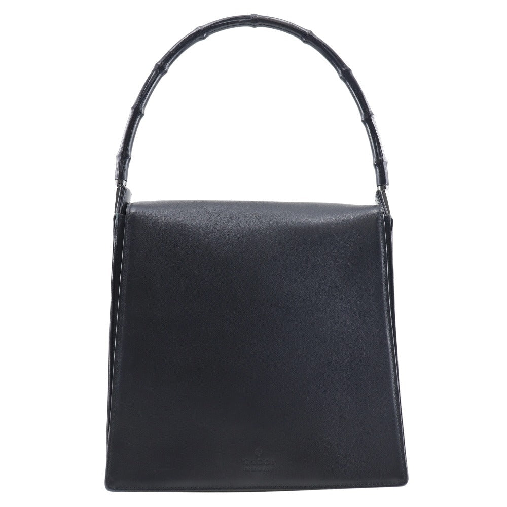Gucci Bamboo Shoulder Bag Leather Black