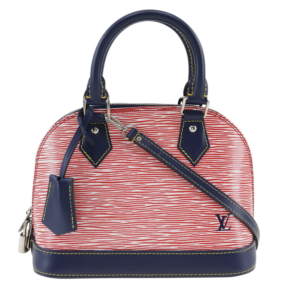 Louis Vuitton M54548 Epi dark 2WAYShoulder Epi Leather Denim Blue Red Shoulder Bag