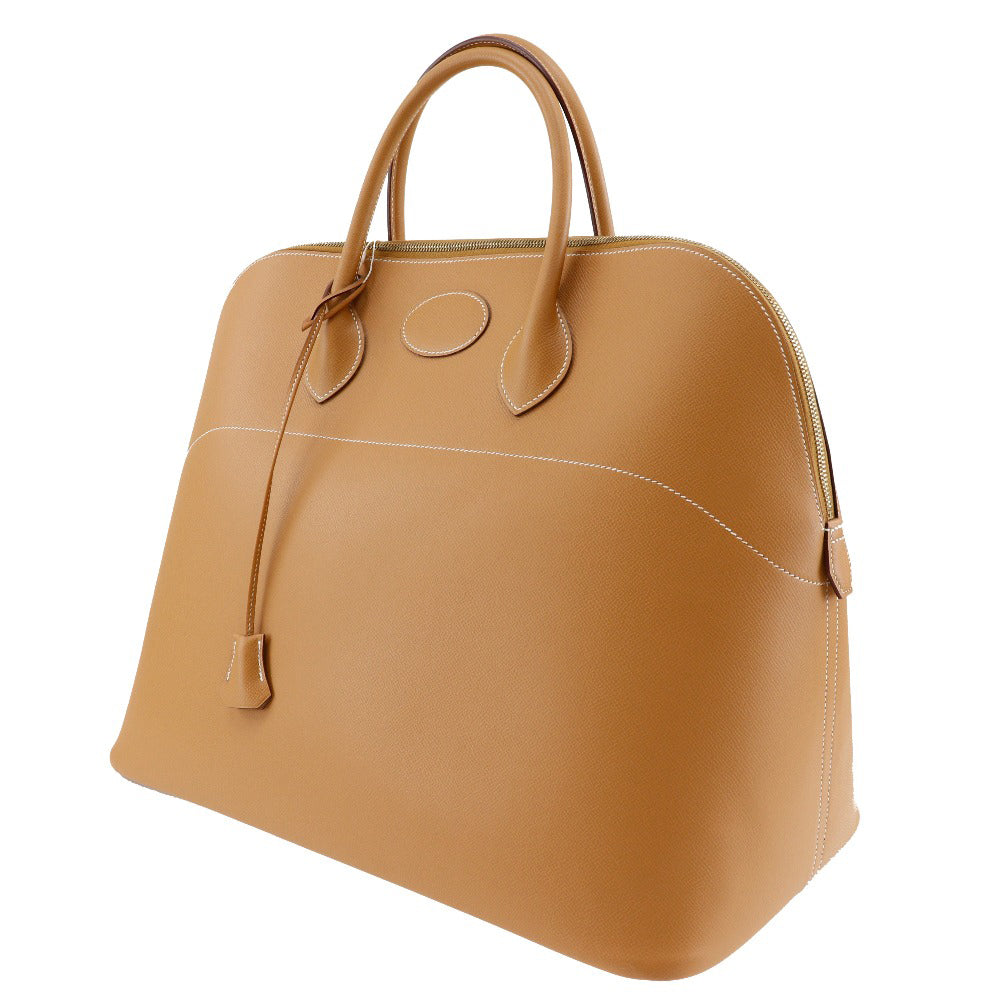 Hermes Boston Duffel Bag Ardenne Camel Bored Unisex Unisex Metal Gold Travel Bag