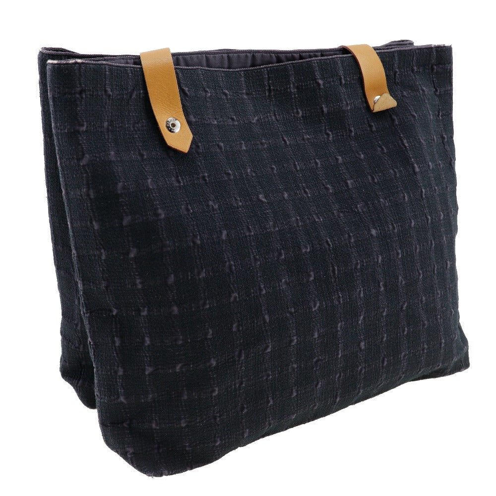 Hermes Shoulder Bag Amedaba Cava De Poche Canvas Black