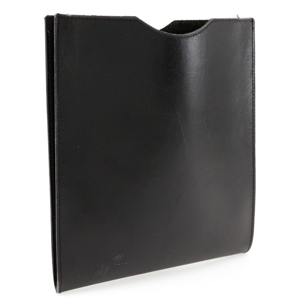 Hermes Shoulder Bag Calfskin Pochette Omenitu Black