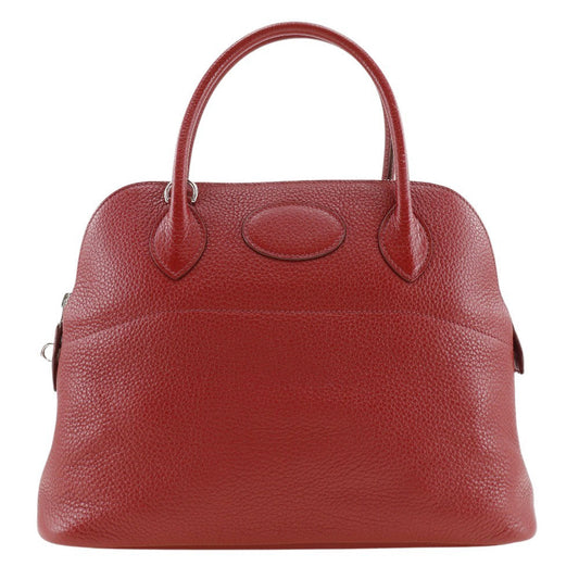 Hermes Handbag Taurillon Clemence Bored Women Metal Silver Travel Bag