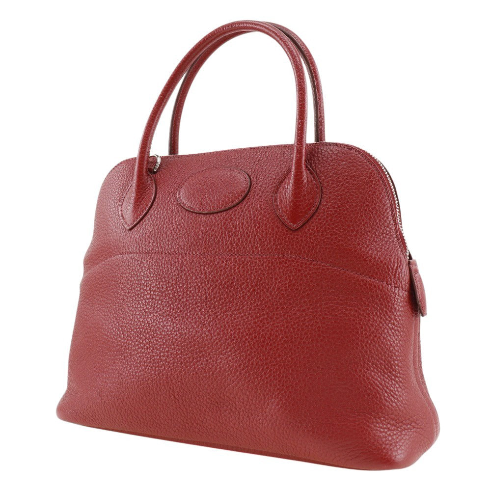 Hermes Handbag Taurillon Clemence Bored Women Metal Silver Travel Bag