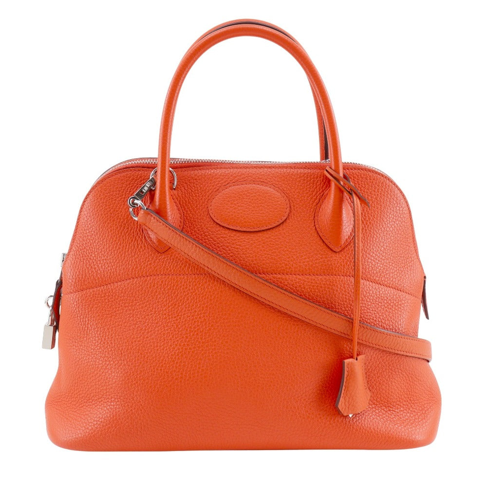Taurillon Clemence Orange Wayshoulder Bored Shoulder Bag
