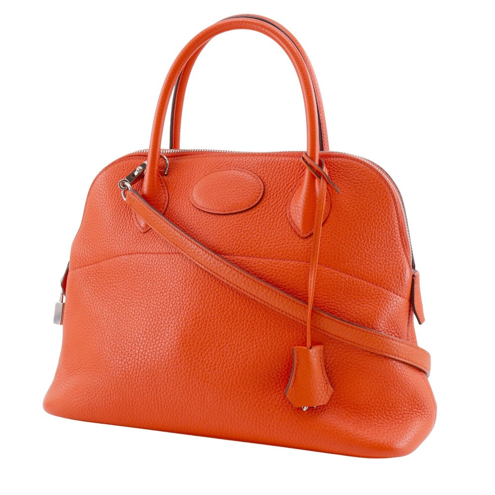 Taurillon Clemence Orange Wayshoulder Bored Shoulder Bag
