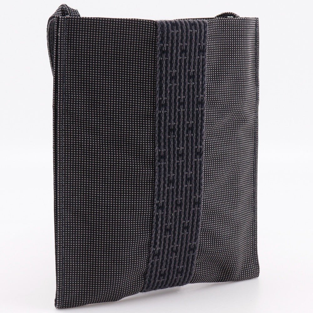 Shoulder Bag Gray Her Line Pochette Canvas Nylon