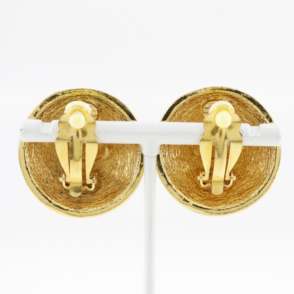 Coco Mark Gold Plated Earrings Jewelry Elegant
