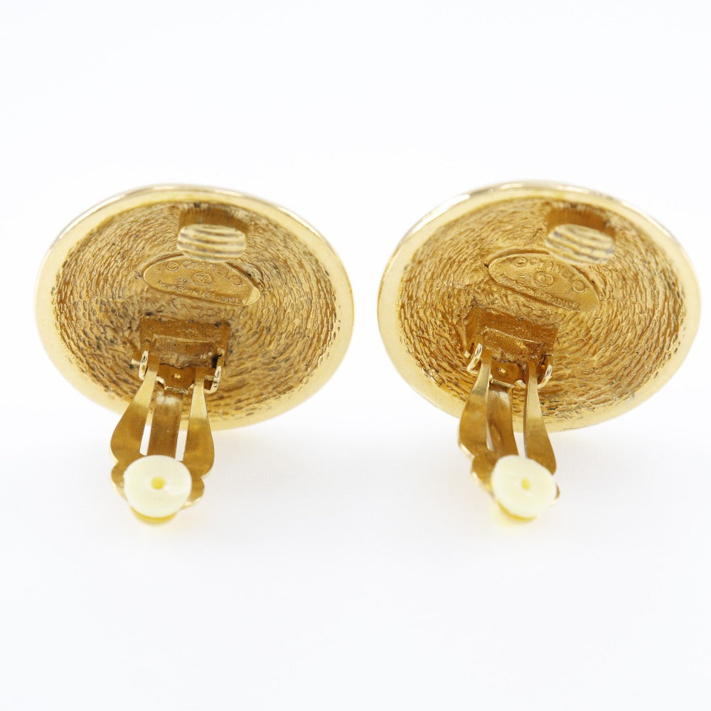 Coco Mark Gold Plated Earrings Jewelry Elegant
