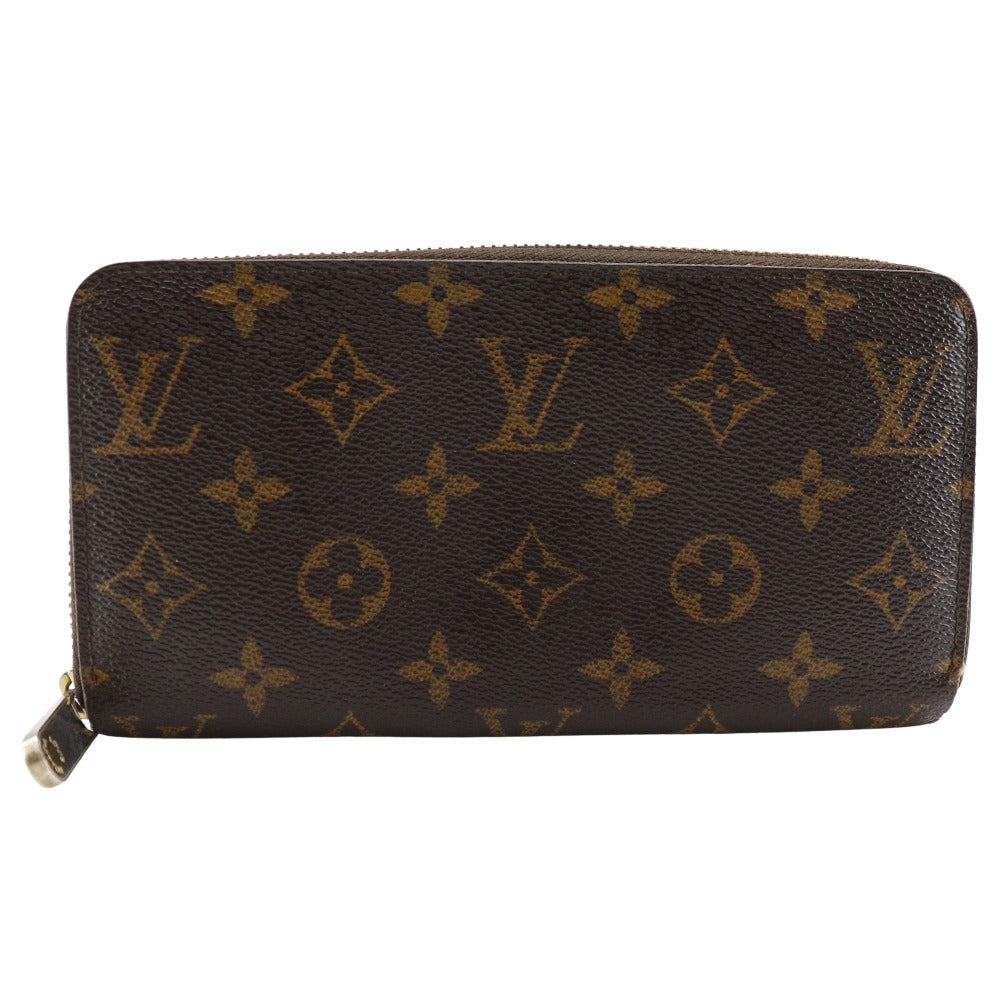 Louis Vuitton Long Purse M60017 Zippy Monogram Canvas Brown Wallet Case