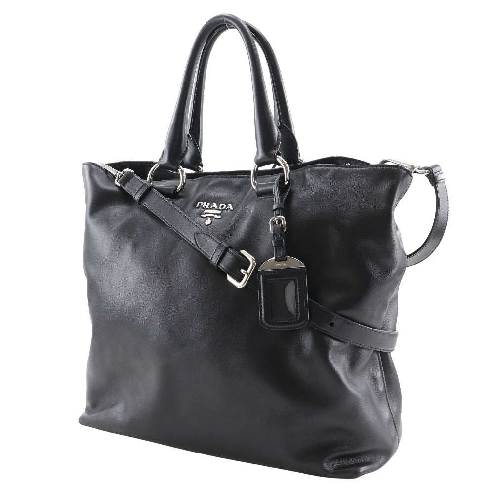 Prada Tote Bag Leather Logo