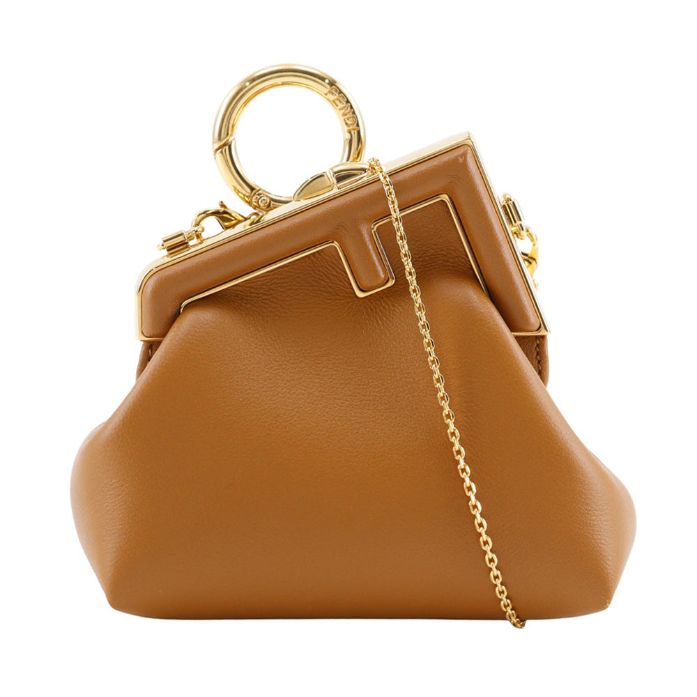 Fendi Nano First 2Way Shoulder Bag Leather