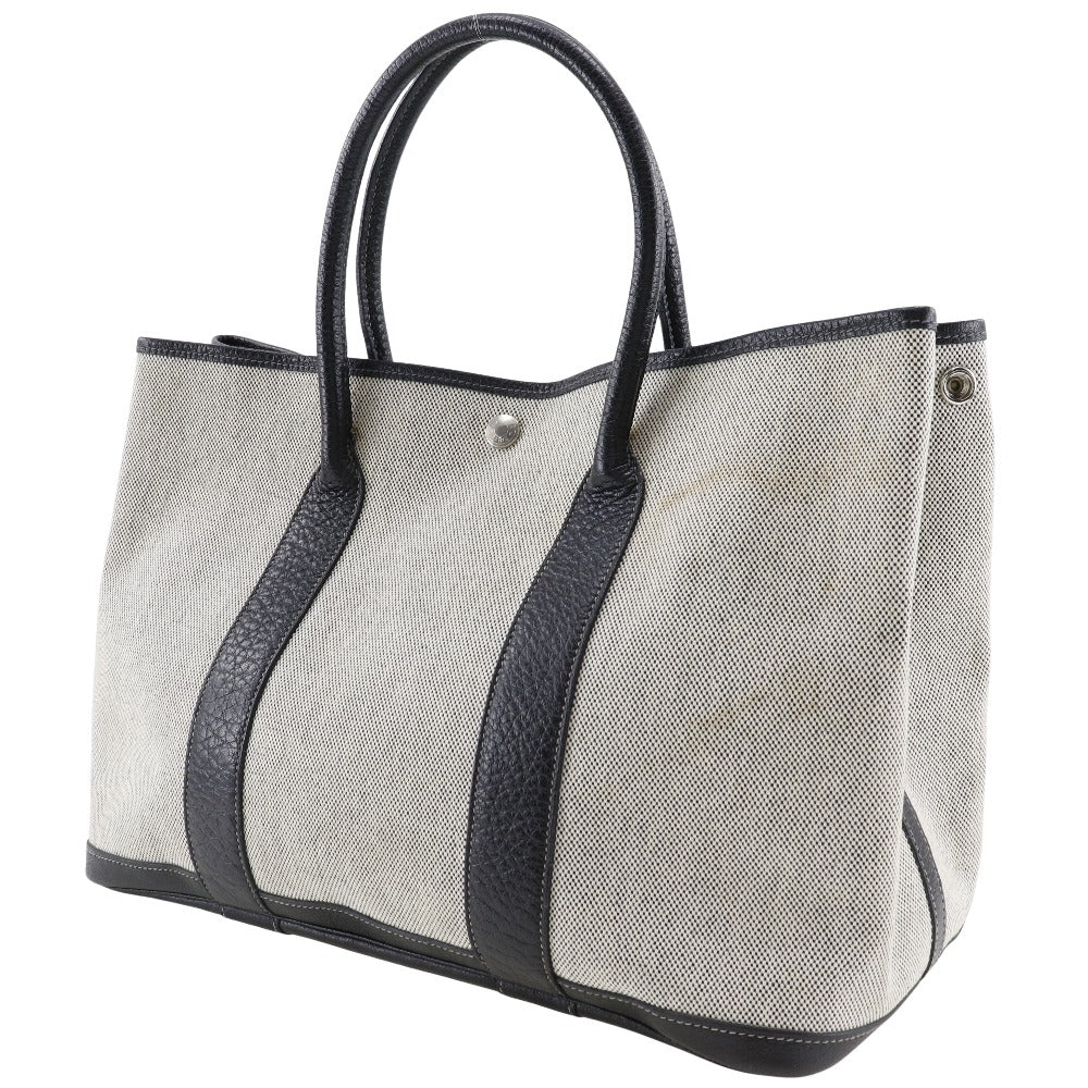 Hermes Tote Bag Tower Ash Garden Party Pm Women Gray