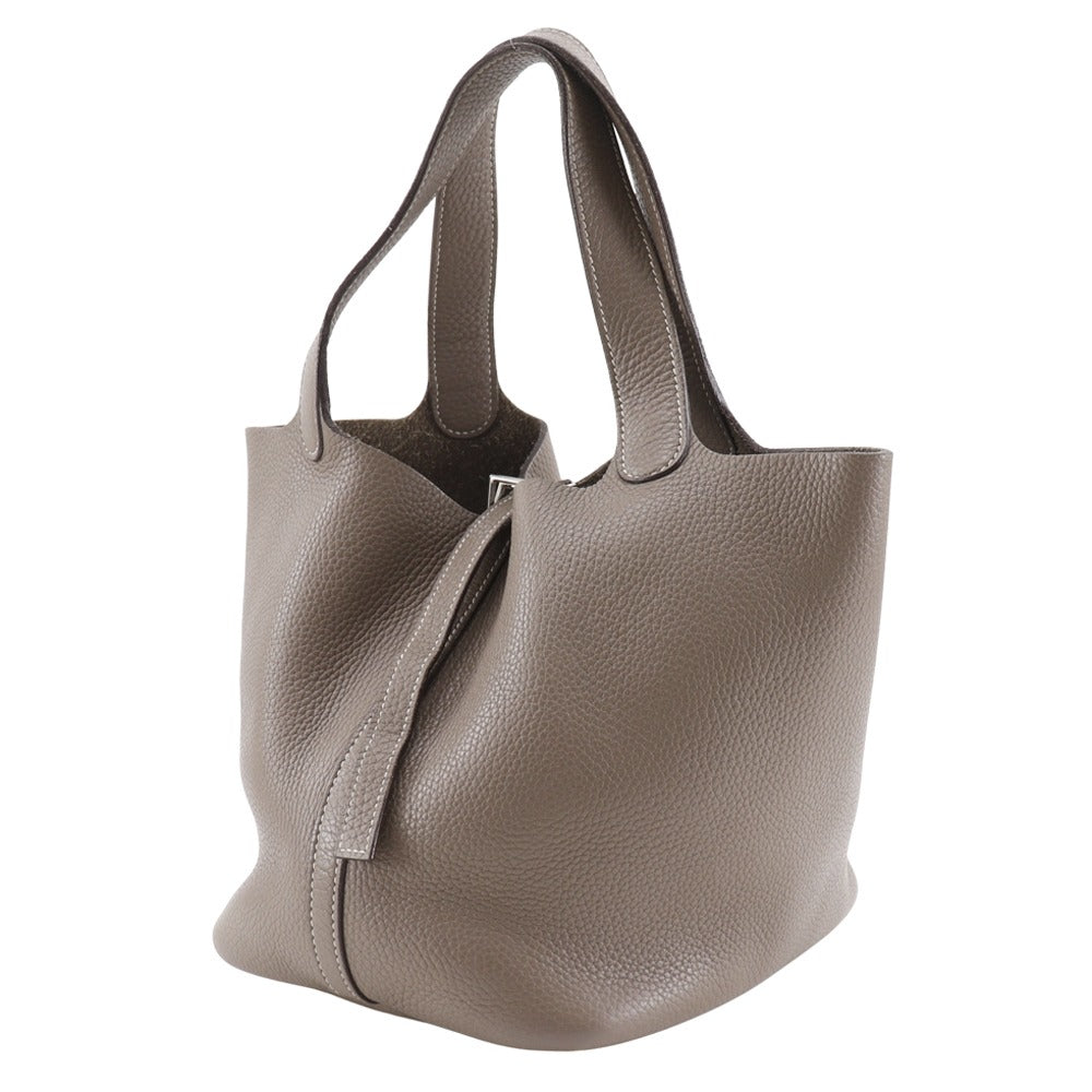Taurillon Clemence Picotan Mm Brown Travel Bag