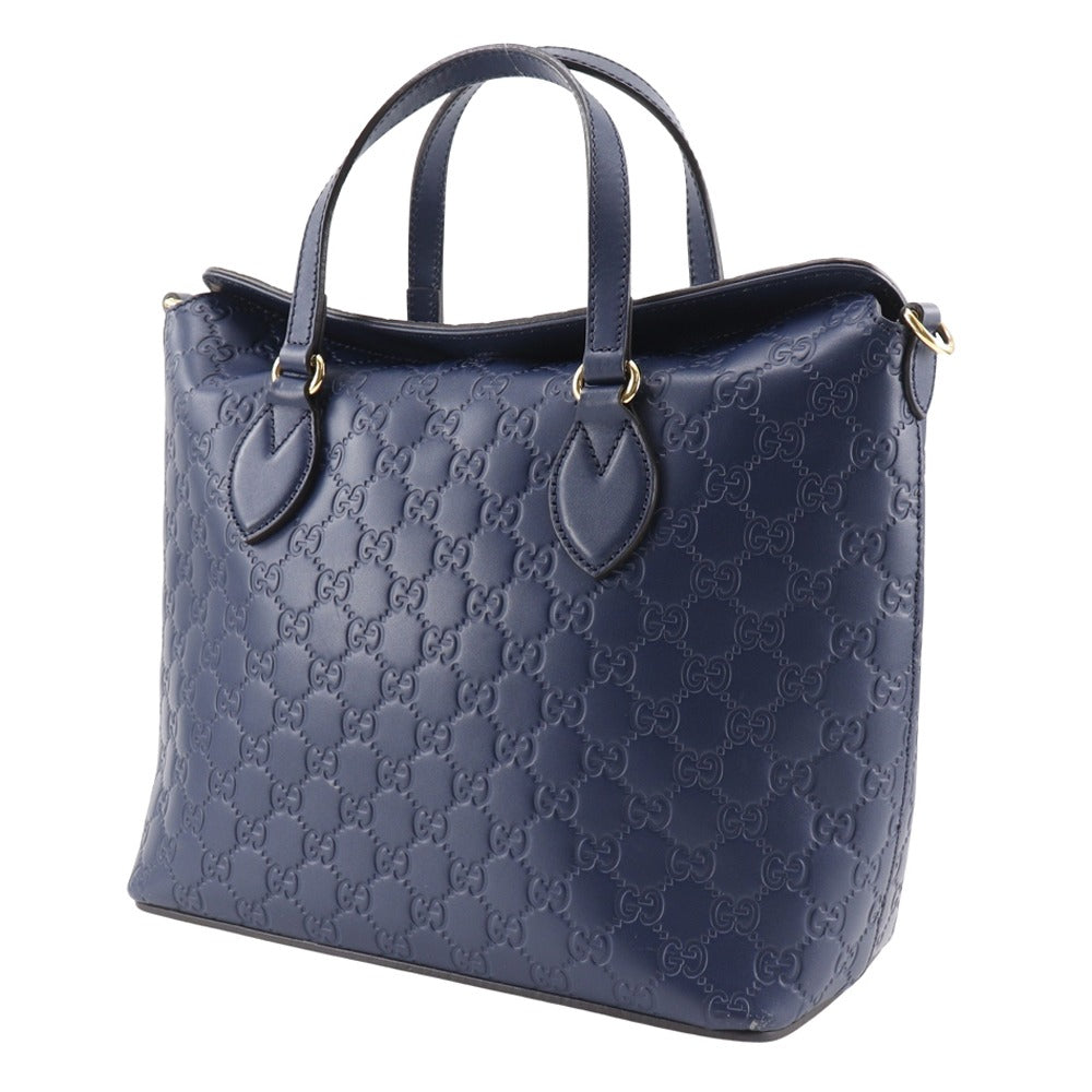 Gucci Shima Handbag Leather Travel Bag