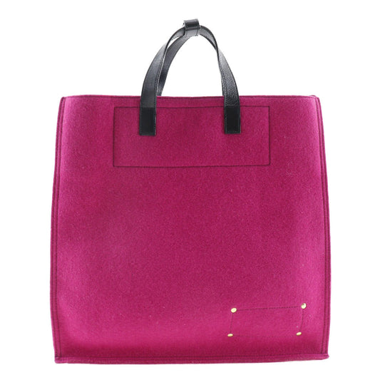 YSL Saint Laurent Yves Felt Tote Bag Leather