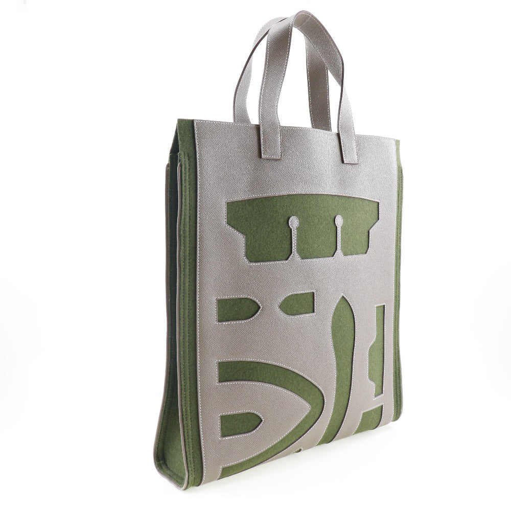 Tote Bag Epsom, Felt Petit Ash Unisex(Unisex) Brown Green