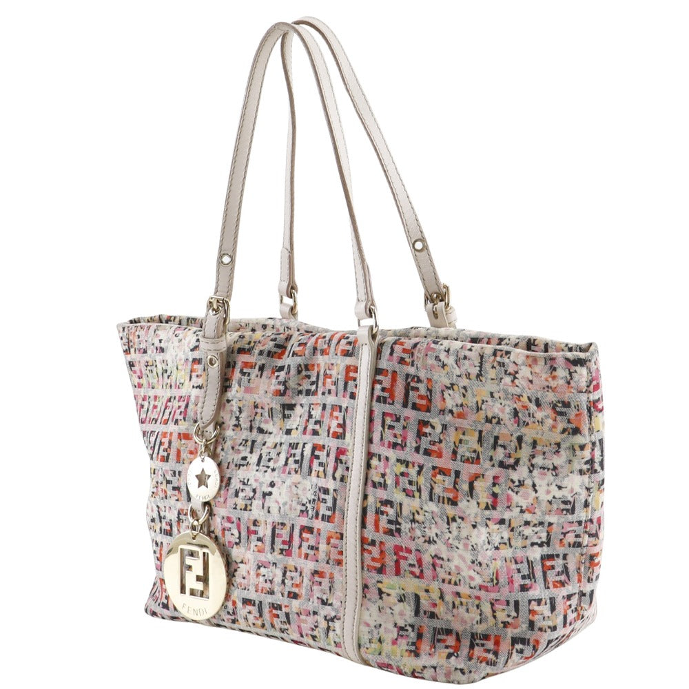 Fendi Tote Bag 8Bh214 Zucchino Canvas Pink