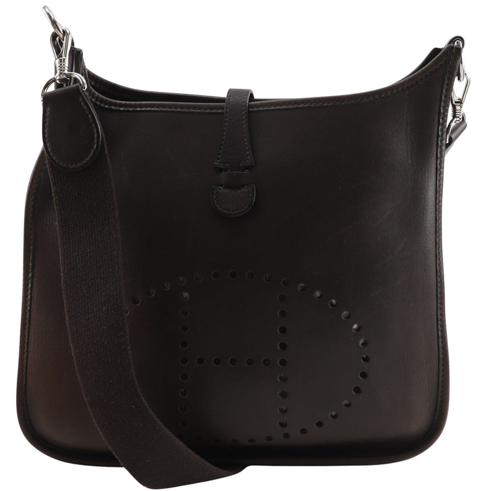 Hermes Shoulder Bag Calfskin Evelyn Evelyn Pm Brown