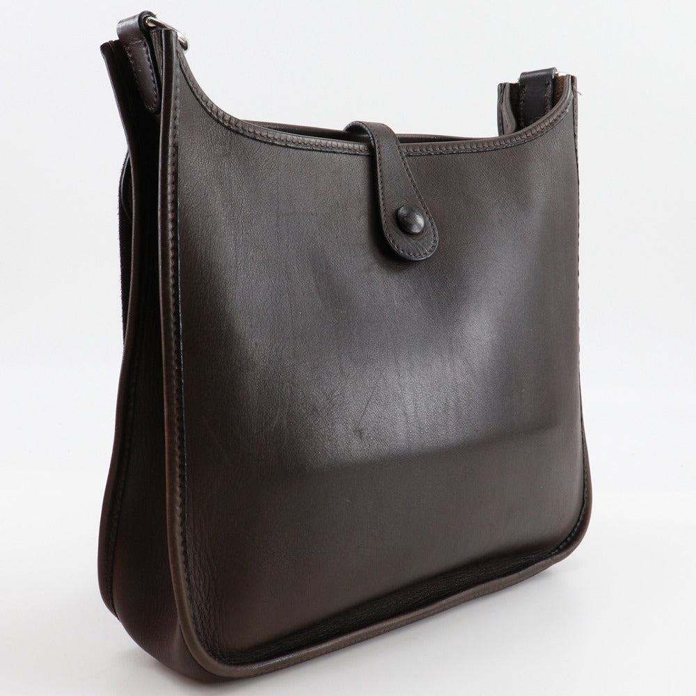 Hermes Shoulder Bag Calfskin Evelyn Evelyn Pm Brown