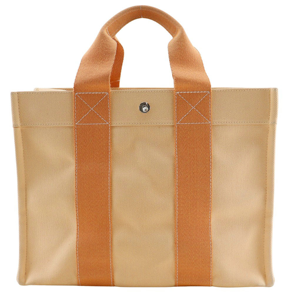 Hermes Handbag Bora Bora Pm Canvas Orange Travel Bag