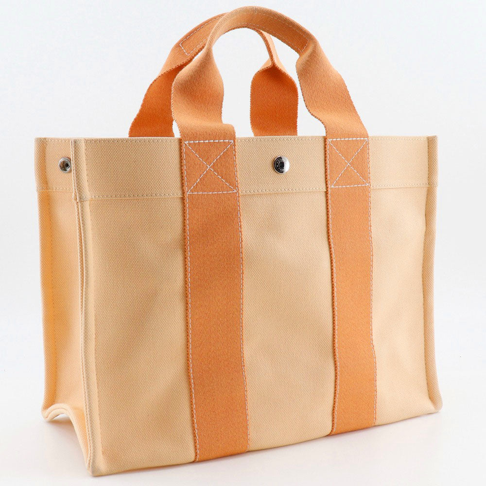 Hermes Handbag Bora Bora Pm Canvas Orange Travel Bag