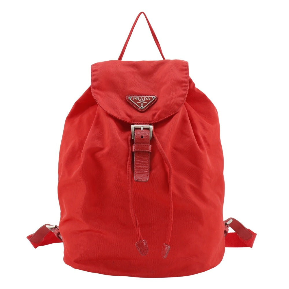 Backpack Handbag Nylon Red