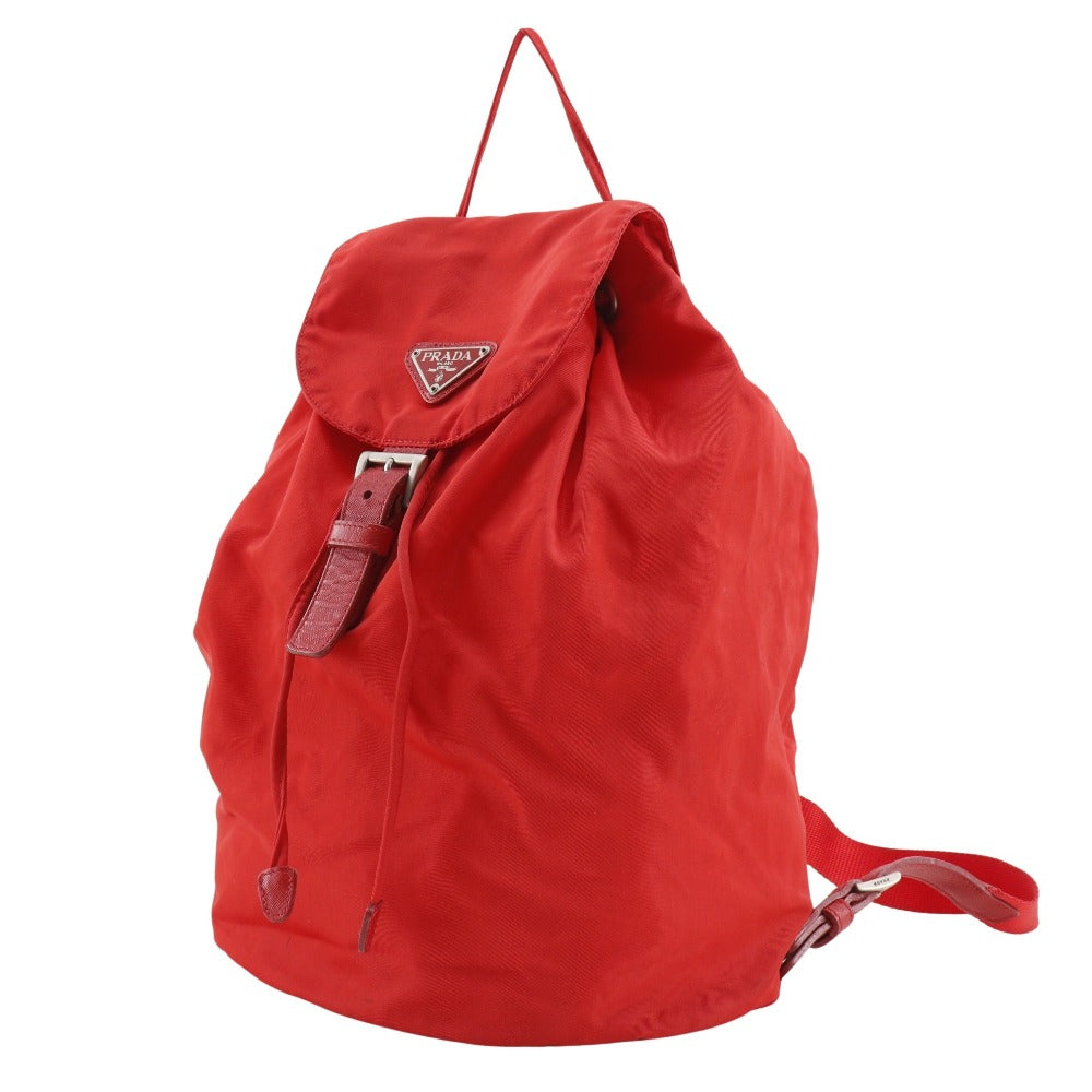 Backpack Handbag Nylon Red