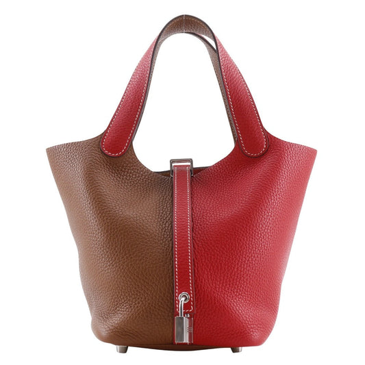 Hermes Handbag Taurillon Clemence By Color Picotin Lock Kazak White Red Travel Bag