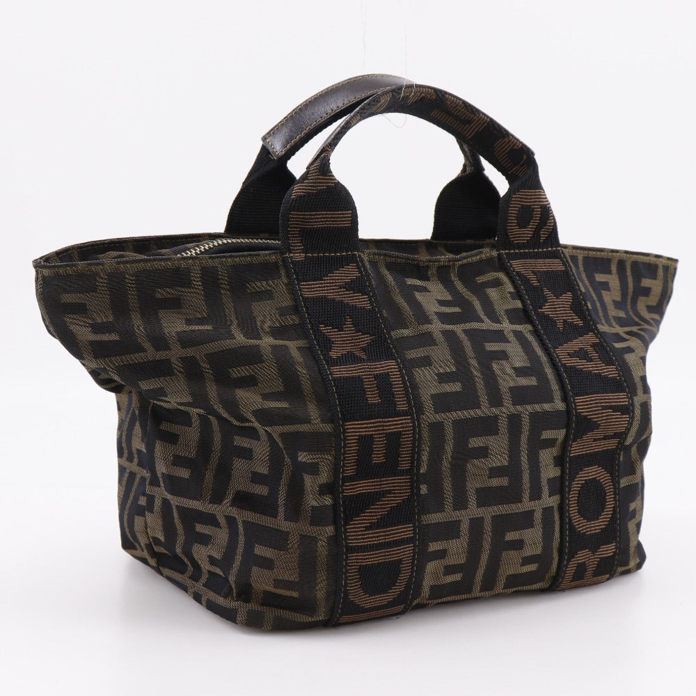 Fendi Zucca Handbag Canvas Nylon Travel Bag Canvas Handbag 1