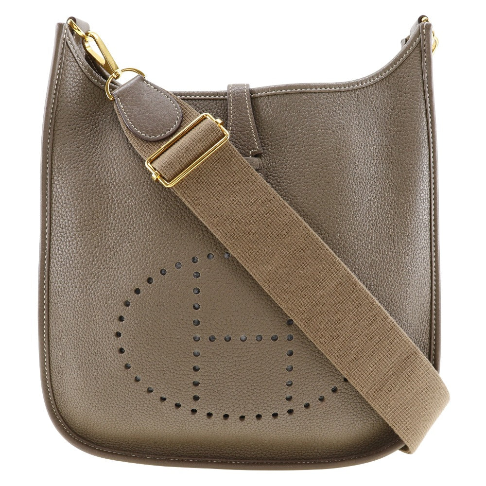 Shoulder Bag Taurillon Clemence Metal Evelyn Pm Gold