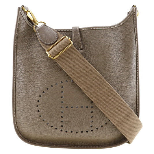 Hermes Shoulder Bag Taurillon Clemence Evelyn 3Pm Women Metal Gold