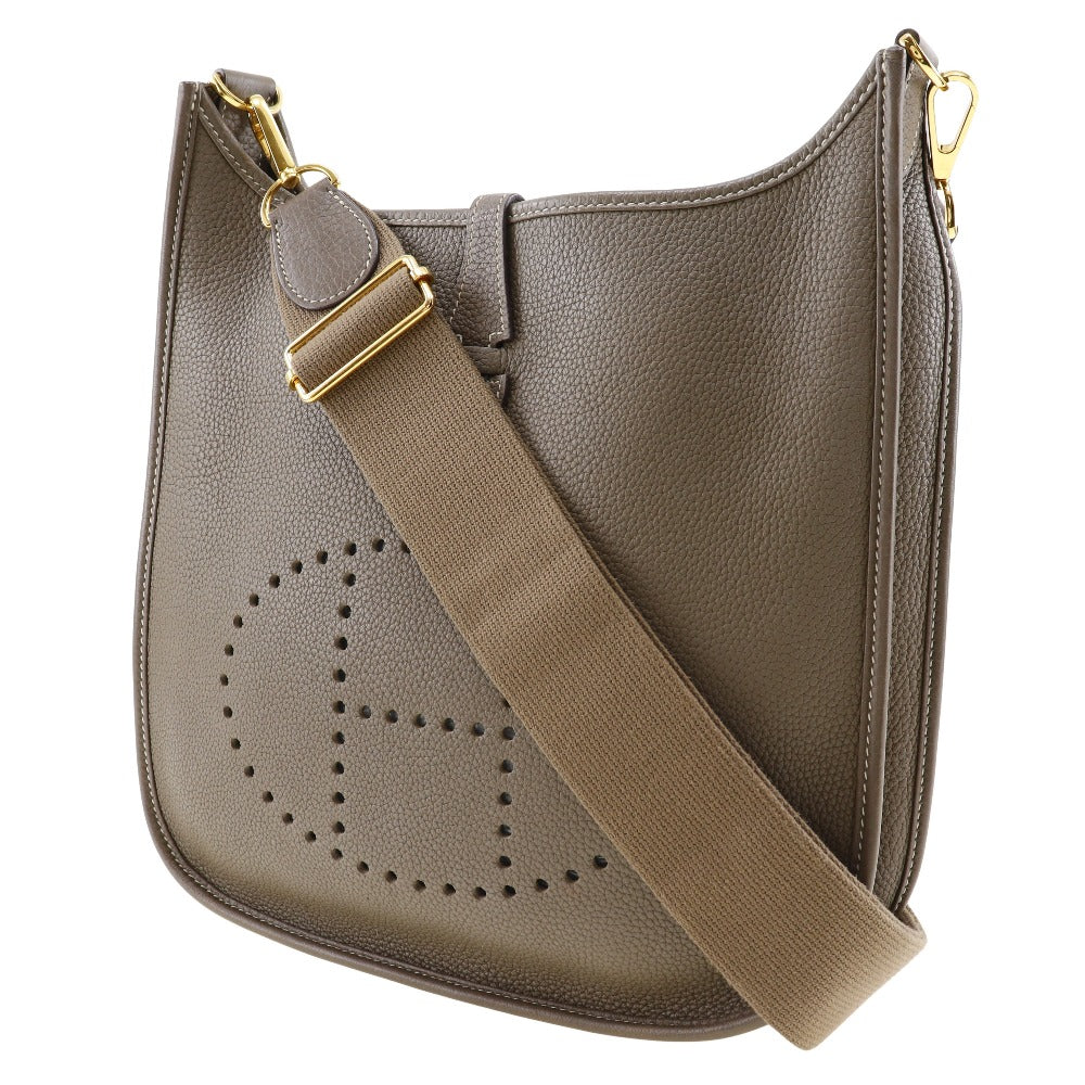 Shoulder Bag Taurillon Clemence Metal Evelyn Pm Gold