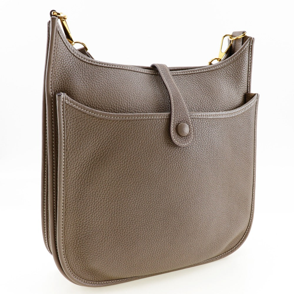 Hermes Shoulder Bag Taurillon Clemence Evelyn 3Pm Women Metal Gold