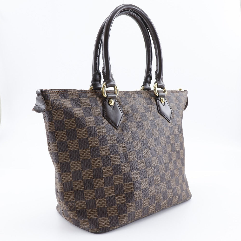 Louis Vuitton N51183 Damier Saleya PM Canvas Brown Tote Bag
