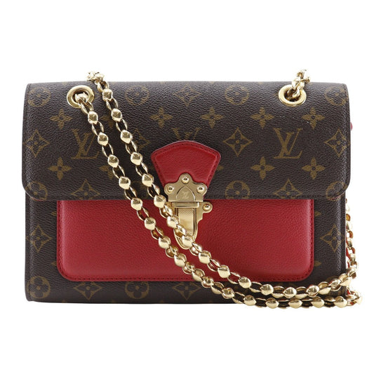 Louis Vuitton M41731 ChainShoulder Victoire Monogram Canvas Brown Shoulder Bag