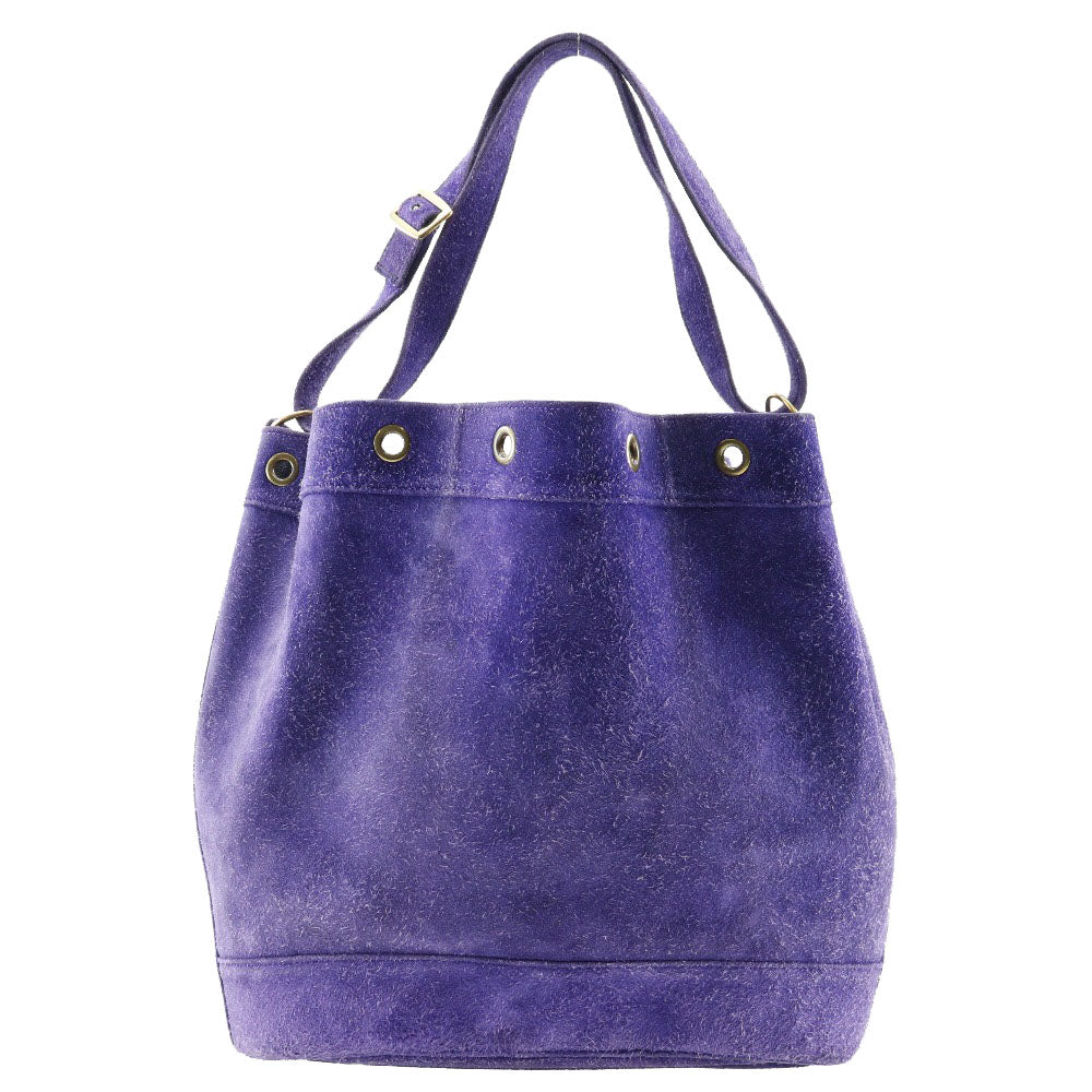 Hermes Shoulder Bag Market Gm Women Suede Purple