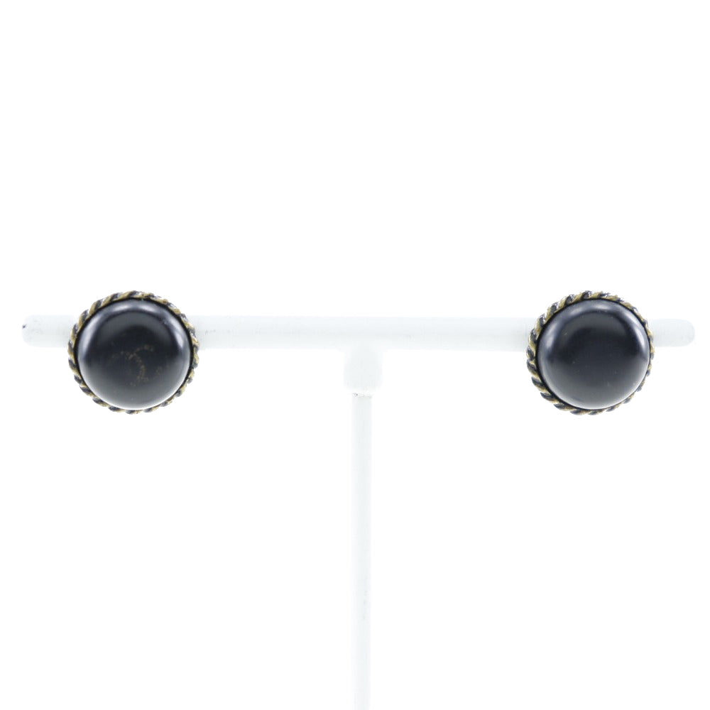 Chanel Coco Mark Metal Earrings Jewelry
