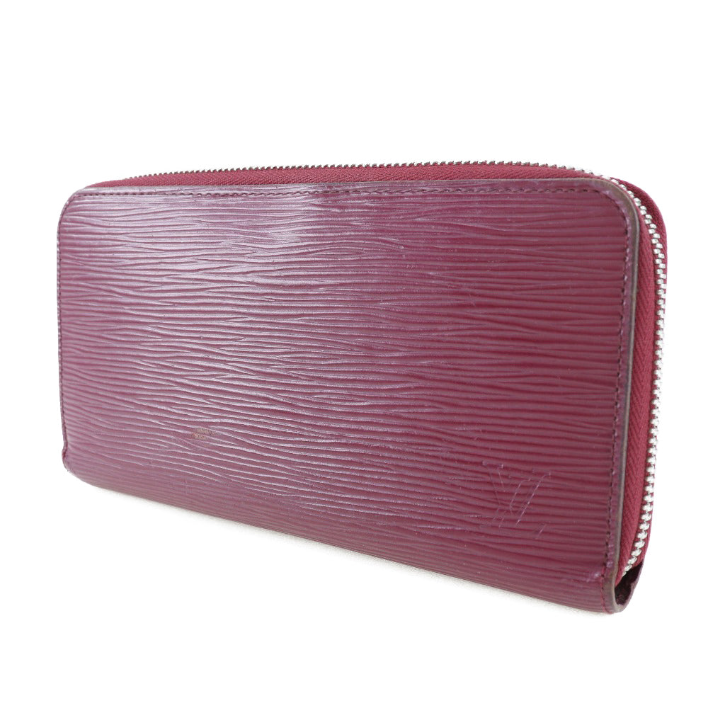 Louis Vuitton Long Purse Epi Zippy Leather Red Wallet Case