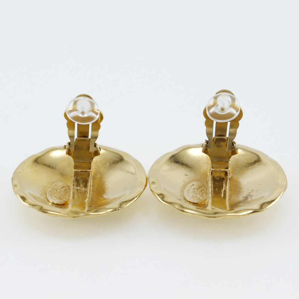Coco Mark Earrings Gold Plated Jewelry Signature