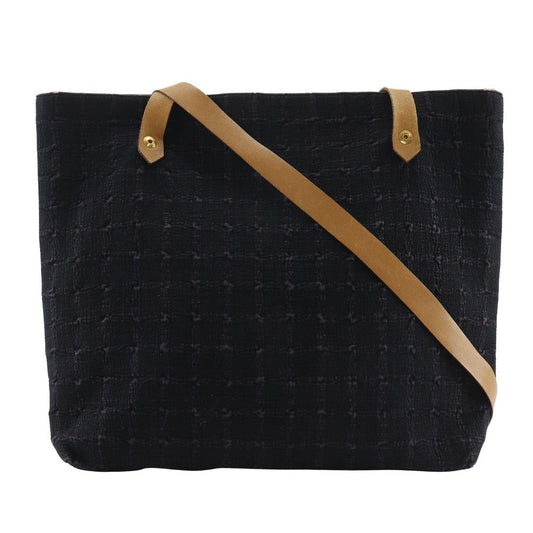 Hermes Shoulder Bag Long Shoulder Amedaba Cava De Poche Canvas Black