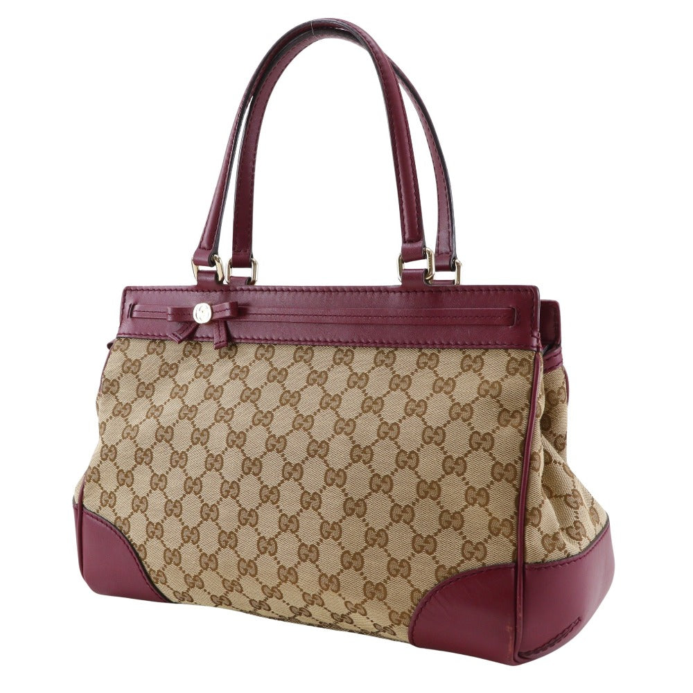 Gucci Mayfair 2Way Tote Bag Canvas