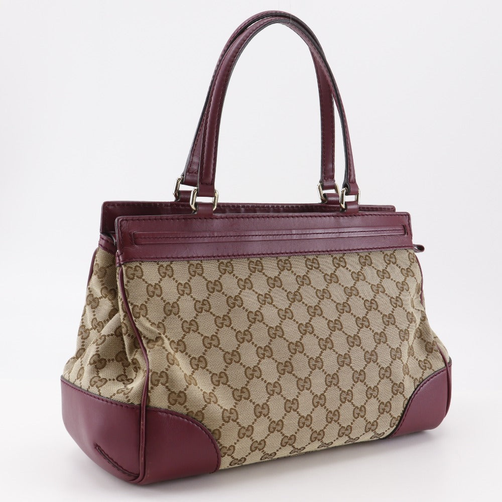 Gucci Mayfair 2Way Tote Bag Canvas