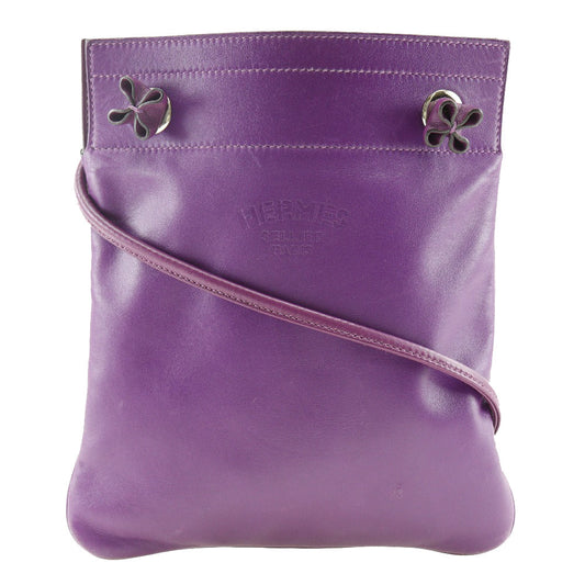 Hermes Shoulder Bag Vaux Swift Aline Women Purple Mini